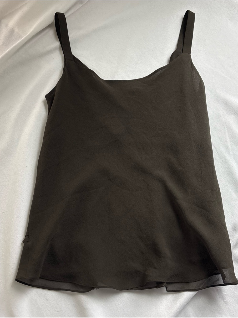 Anne Klein Black Embellished Silk-Crepe Cami Top - Picture 6 of 6